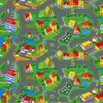 Metrážny koberec 4m Little Village 90. Tovar na mieru