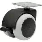 Nábytkové koliesko  50 mm/40 kg  s doštičkou, brzda