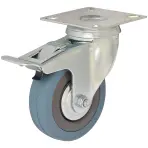 Otočné pojazdné koliesko s brzdou 100 mm/65 kg montážna doska