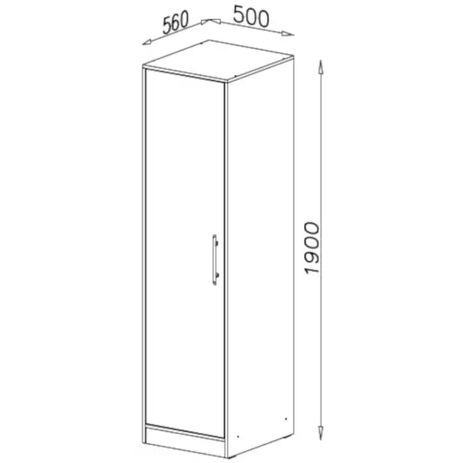 Skriňa Smart SR5 50 cm dub sonoma/biela,4