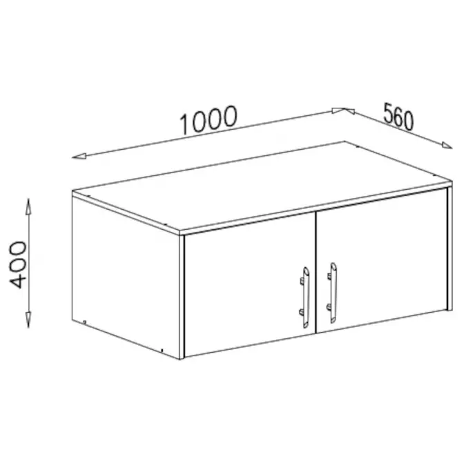 Nadstavec na skriňu Smart SRN3 100 cm dub sonoma/biely,4