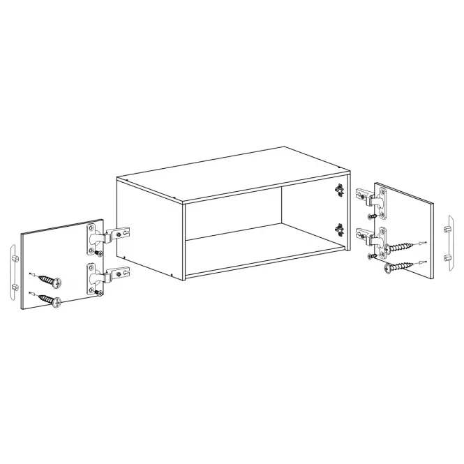 Nadstavec na skriňu Smart SRN3 100 cm dub sonoma/biely,5