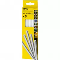 Lepiace tyčinky 5 ks, 11,2x200 mm, biele CON-GKS-71203