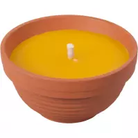 Sviečka Citronella žardinky s knôtom 190g d11x6cm