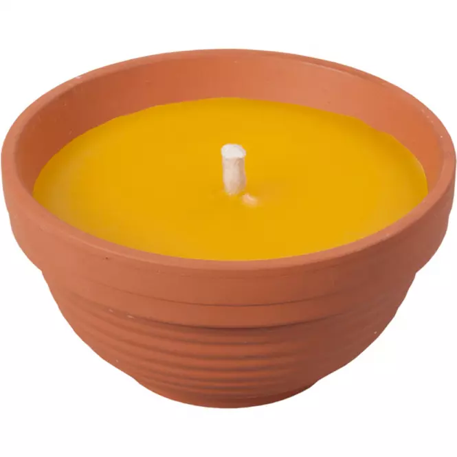 Sviečka Citronella žardinky s knôtom 190g d11x6cm