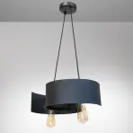 Závesné svietidlo Twist 2706/Z-B-2 čierne Lw2
