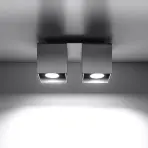 Stropná Lampa Dallas 2 GREY A-064