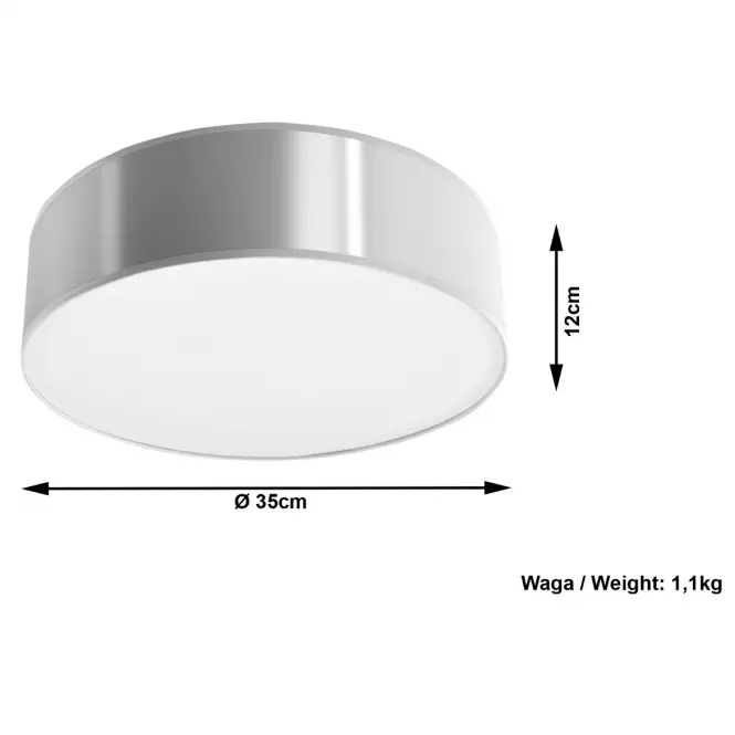 Stropná Lampa Nebraska 35 GREY A-12