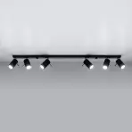 Stropná Lampa Oregon 6L BLACK A-334