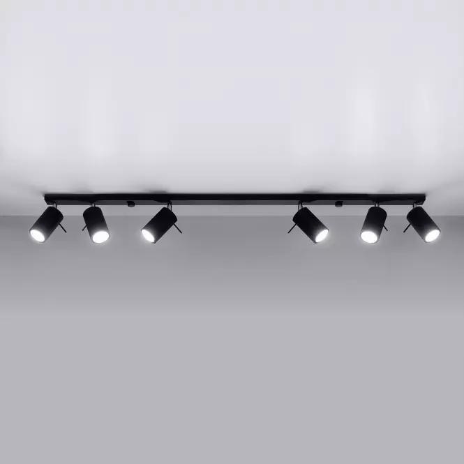Stropná Lampa Oregon 6L BLACK A-334