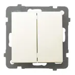 Vypínač ecru 59SE ŁP-2G/m
