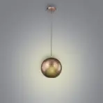 Závesné svietidlo guľa Ø25 cm 1x60W E27 medená