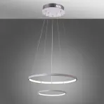 Závesné svietidlo Lune 50 dvojité okrúhle 40W LED 4000k Biela
