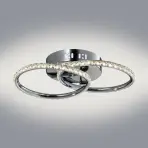 Stropné svietidlo Hello Plafon 28w Led Chróm 3000k