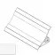 Lišta ku kuchynskej doske 3m 20x20 – biela Lws-011,2