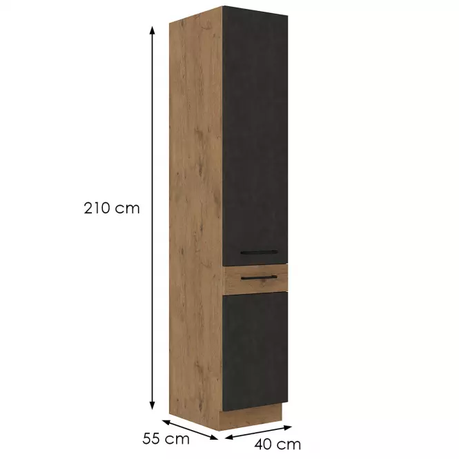 Skrinka do kuchyne VIGO grafit mat 40DK-210 2F,2