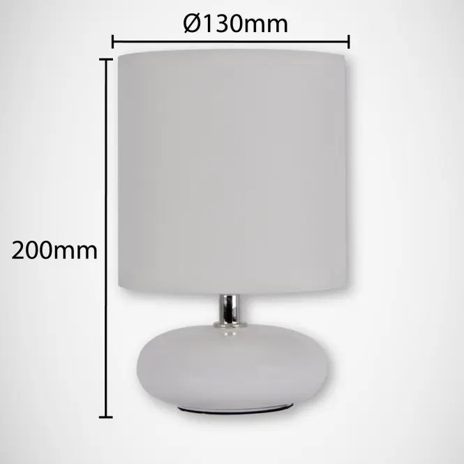 Stolná lampa Pati 03143 E14 biela