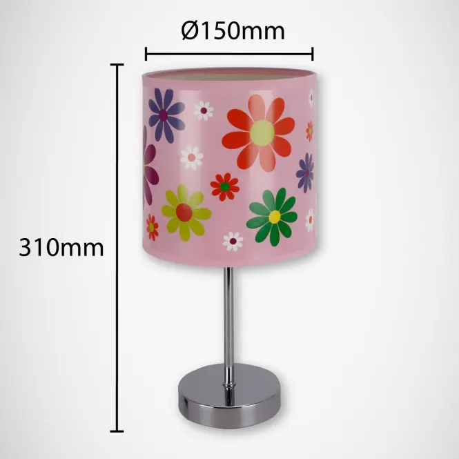 Stolná lampa Nuka E14 ružová 03651 LB1,3