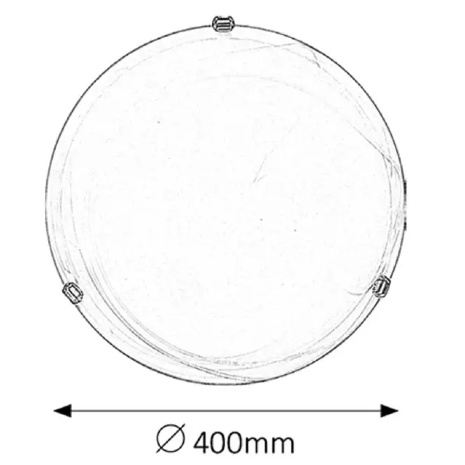 Stropné svietidlo Alabastro 3302 D40,3