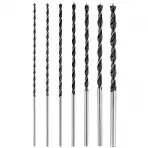Vrtáky do dreva, predlžované, 4,5,6,7,8,10,12 mm x 300 mm, sada 7 ks, Drel