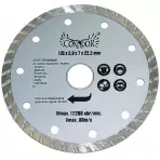 Kotúč diamantový rezný, turbo, suché rezanie, 125 mm, Drel