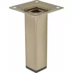 Štvorcová nábytková noha 10 cm inox