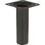 Okrúhla nábytková noha 10 cm čierna