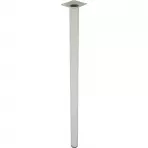 Okrúhla nábytková noha 70 cm biela