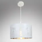 Závesná lampa 15341 bielo-strieborná LW1
