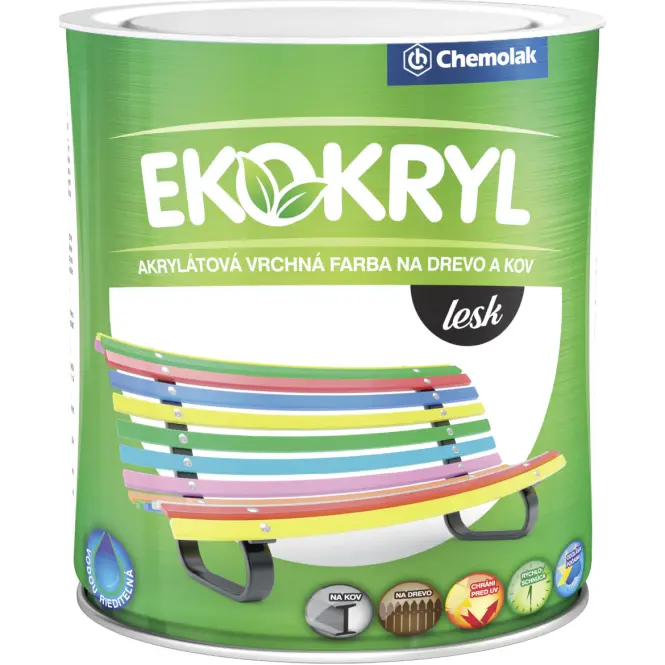 Chemolak Ekokryl Lesk 0603 Slonová kosť 0,6l