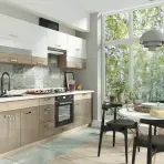 Kuchynská linka Premio 260 C Plus sonoma/biela (1,9M+0,7M) s dosky