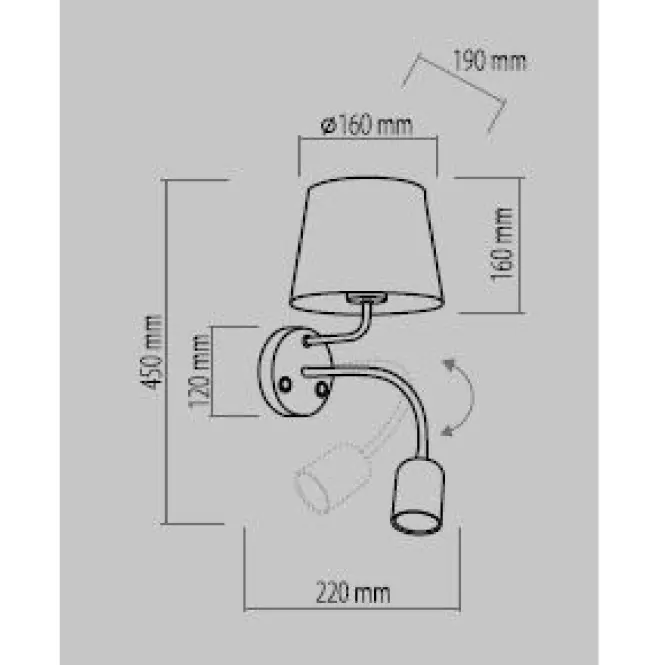 Nástenná lampa Maja 2537 K1,3
