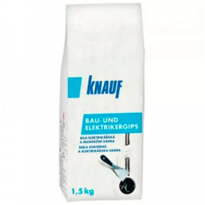 Knauf Bau-und Elektrikergips 1,5 kg,2