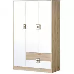 Skriňa Nico 120 biela/svetly dub nr-3