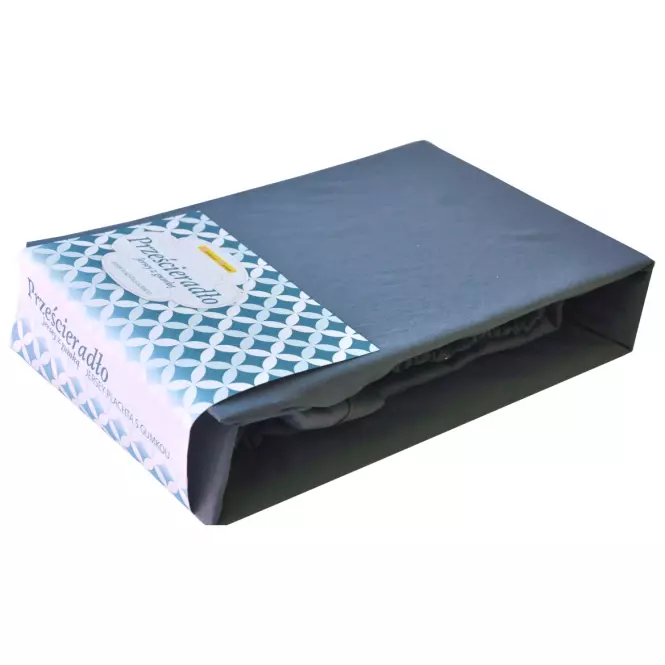 Plachta na posteľ Jersey 120x200 sivá 051