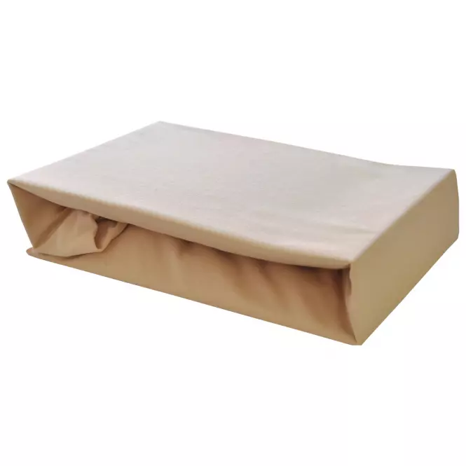 Plachta na posteľ Jersey 90x200 kávová 007,2