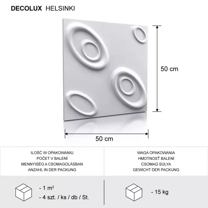 Sadrový Dekor Helsinki 3D