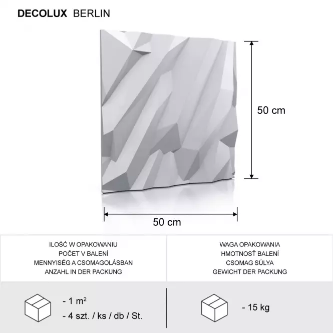 Sadrový dekor Berlin 3D