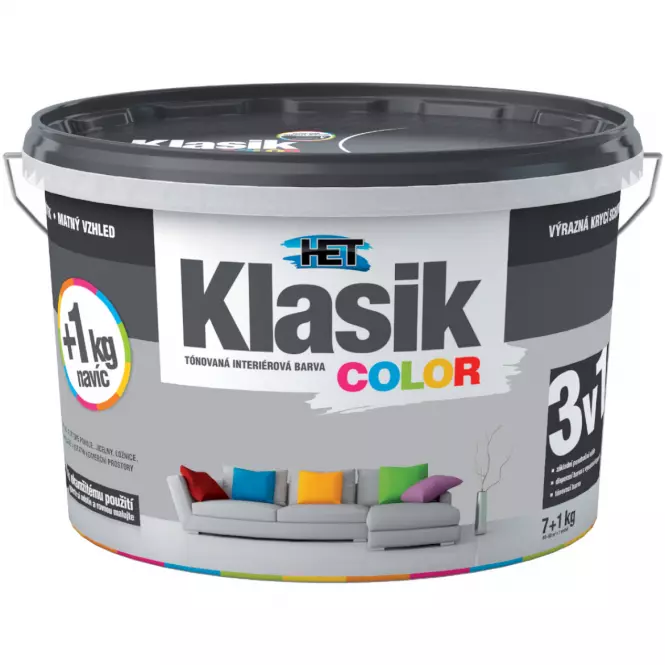 Het Klasik Color Šedý 7kg+1kg