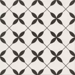 Gresová dlažba Patchwork Clover Black Pattern 29,8/29,8