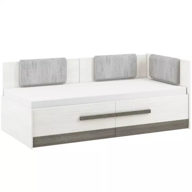Posteľ Blanco 16 100 borovica snežná/new grey,2