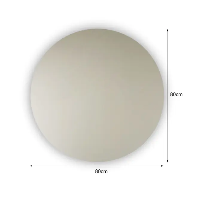 Zrkadlo  Ø80 cm,3