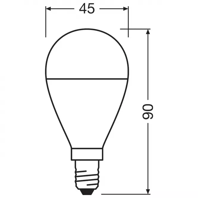 Žiarovka LED OSRAM E14 P45 7W 4000K 2ks,3