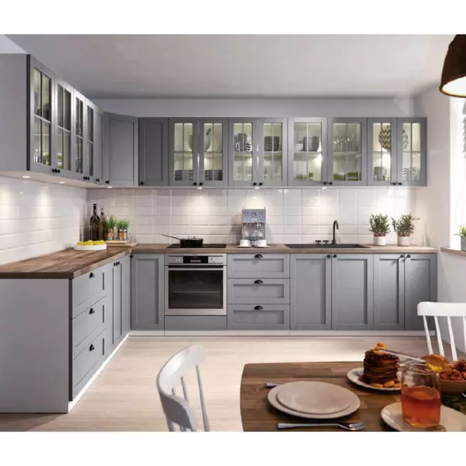 Kuchynská skrinka Linea D30 grey,6