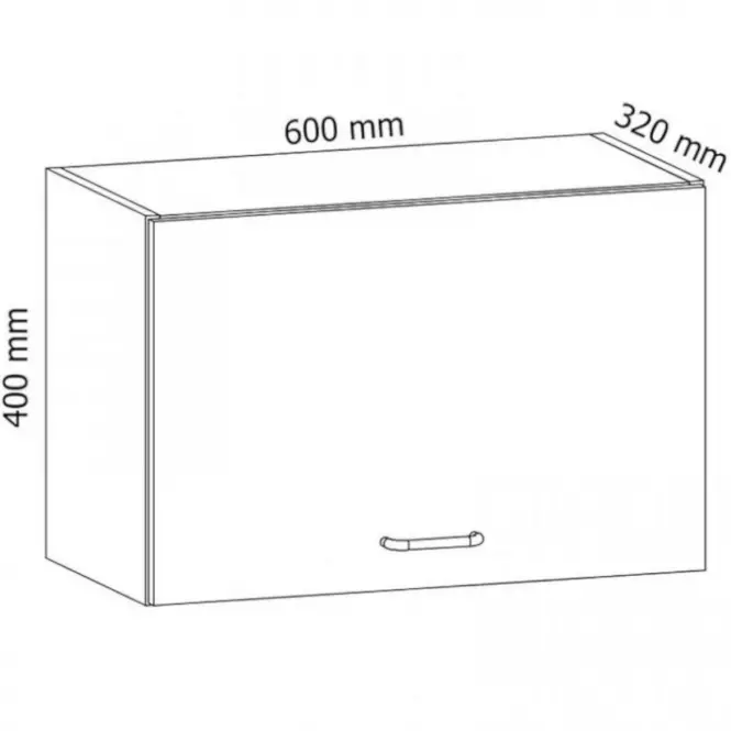Kuchynská skrinka Linea G60K grey