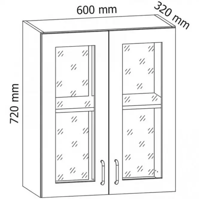 Kuchynská skrinka Linea G60S grey,2