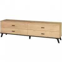 TV stolík 6 John dub lefkas/čierna