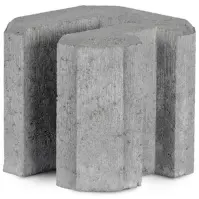 Rohový konektor ŁDN20 220x220x200 mm sivá