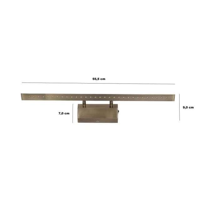 Nástenné svietidlo  Arte AB 555 AG-AB6W55 Antic Brass 6W K1,3
