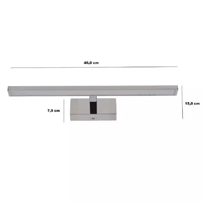 Nástenné svietidlo  Vinci 450 AG-V08W45 chróm 8W K1